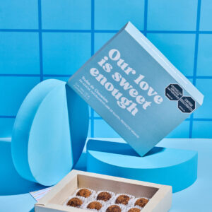 Caja De Trufas Saludables X12 "Our Love Is Sweet Enough"