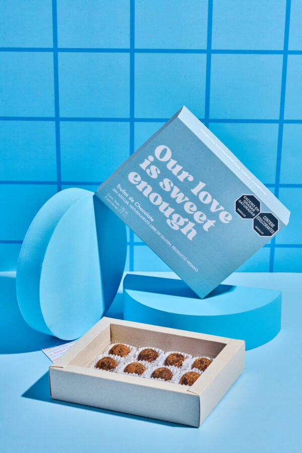 Caja De Trufas Saludables X12 "Our Love Is Sweet Enough"